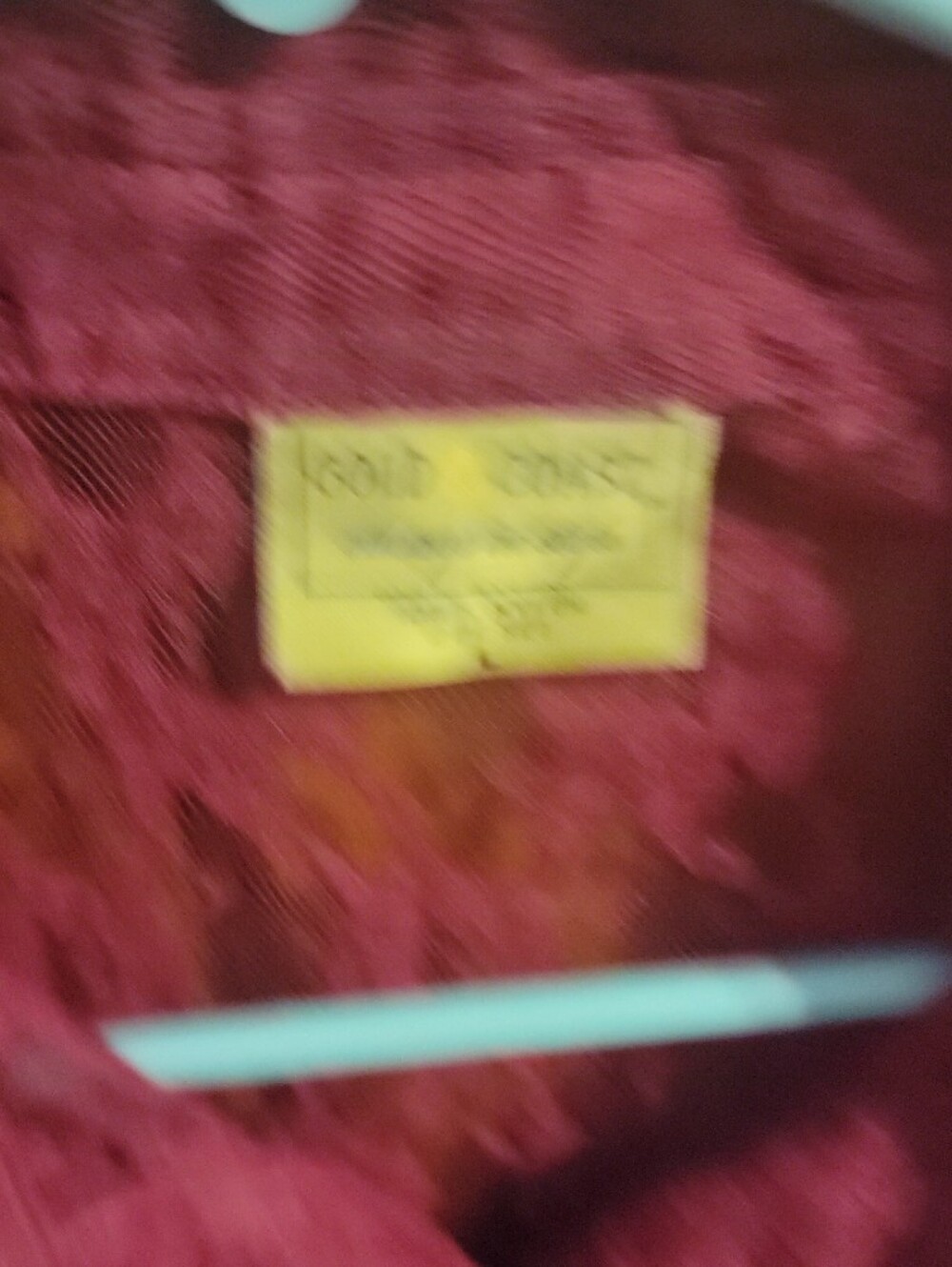 Lace Button-Front Blouse in Deep Wine - Unknown Brand - Picture 3 of 4